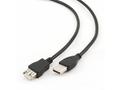 Kabel USB A-A 3m 2.0 prodlužovací HQ Black
