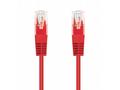 Kabel C-TECH patchcord Cat5e, UTP, červený, 0,25m