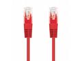 Kabel C-TECH patchcord Cat5e, UTP, červený, 2m