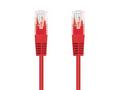 Kabel C-TECH patchcord Cat5e, UTP, červený, 2m