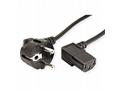 Kabel C-TECH síťový 2m 220, 230V napájecí, lomený,