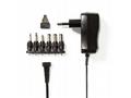 NEDIS univerzální napájecí AC adaptér, 7.2 W, 3 - 