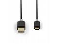 Nedis CCBW60600AT10 - USB 2.0 kabel | Typ-C Zástrč