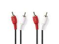 Nedis CAGB24200BK20 - Stereofonní Audio Kabel | 2x