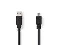 NEDIS kabel USB 2.0, zástrčka USB-A - zástrčka mic