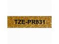 TZE-PR831 zlatá, černá (12mm)