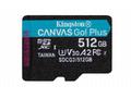 Kingston MicroSDXC karta 512GB Canvas Go! Plus, R: