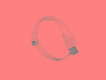 C-TECH Kabel USB 2.0 AM, Micro, 2m, bílý