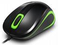 Crono CM643G - optická myš, USB, černá + zelená
