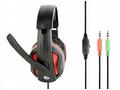 GEMBIRD sluchátka s mikrofonem GHS-03, gaming, čer