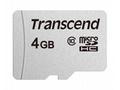 TRANSCEND MicroSDHC karta 4GB 300S, Class 10, bez 