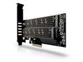 AXAGON PCEM2-D, PCIe x4 - M.2 NVMe M-key + SATA B-