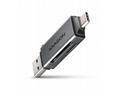 AXAGON CRE-DAC, USB-C + USB-A, 5 Gbps - MINI čtečk