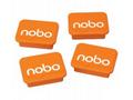 Nobo magnety 30 mm, oranžové (4)