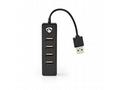 Nedis UHUBU2420BK - Počítačový Rozbočovač | USB-A 