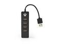 Nedis UHUBU2420BK - Počítačový Rozbočovač | USB-A 