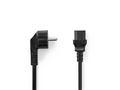 NEDIS napájecí kabel, Typ F zástrčka - IEC-320-C13