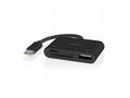 Nedis CCGB64780BK01 - USB hub| 1x USB-C™ | 1x USB 
