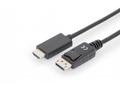 Digitus kabelový adaptér DisplayPort, DP - HDMI ty