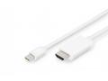 Digitus DisplayPort kabelový adaptér, mini DP - HD