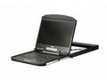 Aten 1U Ultra Short Depth Single Rail WideScreen L