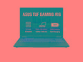 ASUS TUF Gaming A16 - Ryzen 7 260, 16GB, 512GB SSD