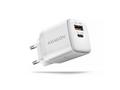 AXAGON ACU-PQ20W, nabíječka do sítě 20W, 2x port (