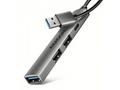 AXAGON multi USB-A hub ALU STRIP, HUE-STA, 1xUSB-C