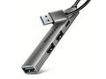 AXAGON multi USB-A hub ALU STRIP, HUE-STA, 1xUSB-C