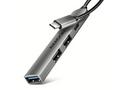 AXAGON HUE-STC, 4x USB ALU STRIP hub, 1x USB-A 5Gb