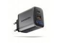 AXAGON ACU-PQ67D GaN nabíječka do sítě 67W, USB-A 