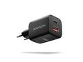 AXAGON ACU-PQ100, GaN nabíječka do sítě 100W, USB-
