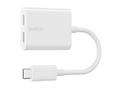 Belkin USB-C adaptér, rozdvojka - USB-C napájení +