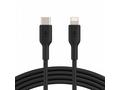 Belkin Lighting to USB-C kabel, 2m, černý