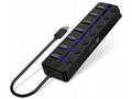 CONNECT IT Mighty Switch 2 USB-A hub, (4xUSB-A 3.0