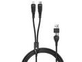 CONNECT IT Wirez 4in1 1x USB-C, 1x Lightning, 1,25