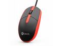 C-TECH myš WM-10, USB, 1200 DPI, červená