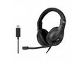 C-TECH sluchátka s mikrofonem MHS-05, USB, ovládán