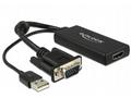 Delock - Nástroj pro převod videa - VGA - HDMI - č