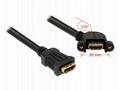 Delock Cable HDMI A samice > HDMI A samice přišrou