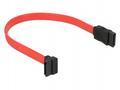 Delock kabel SATA 22cm nahoru, přímý červený