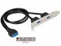 Delock Slot bracket - Panel USB - USB typ A (F) do