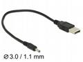 Delock Cable USB Type-A Plug Power > DC 3.0 x 1.1 