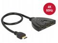 Delock HDMI UHD Switch 3 x HDMI in > 1 x HDMI out 