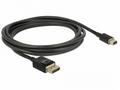 Delock - Kabel DisplayPort - DisplayPort s piny (m