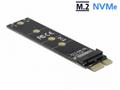Delock Adaptér PCI Express x1 na M.2 Key M