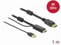 Delock - Kabel video, audio - HDMI, USB (pouze nap