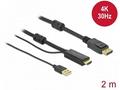 Delock Kabel HDMI na DisplayPort 4K 30 Hz 2 m