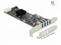 Delock - USB adaptér - PCIe 2.0 x4 nízký profil - 