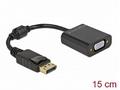 Delock - Video adaptér - DisplayPort (M) s jazýčke